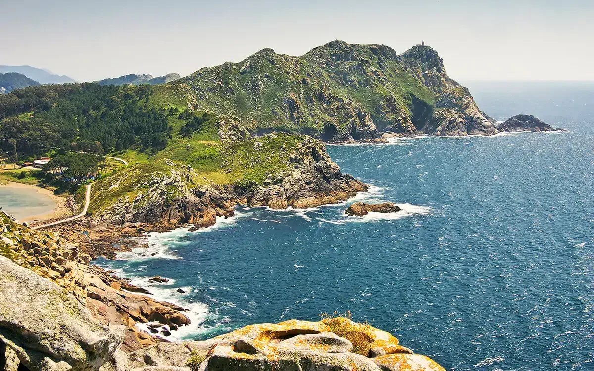 Blick auf Cies (Vigo)