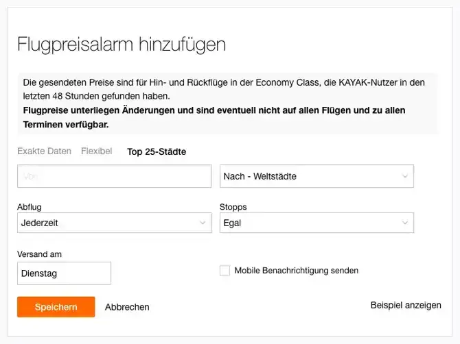 flugpreisalarm top staedte
