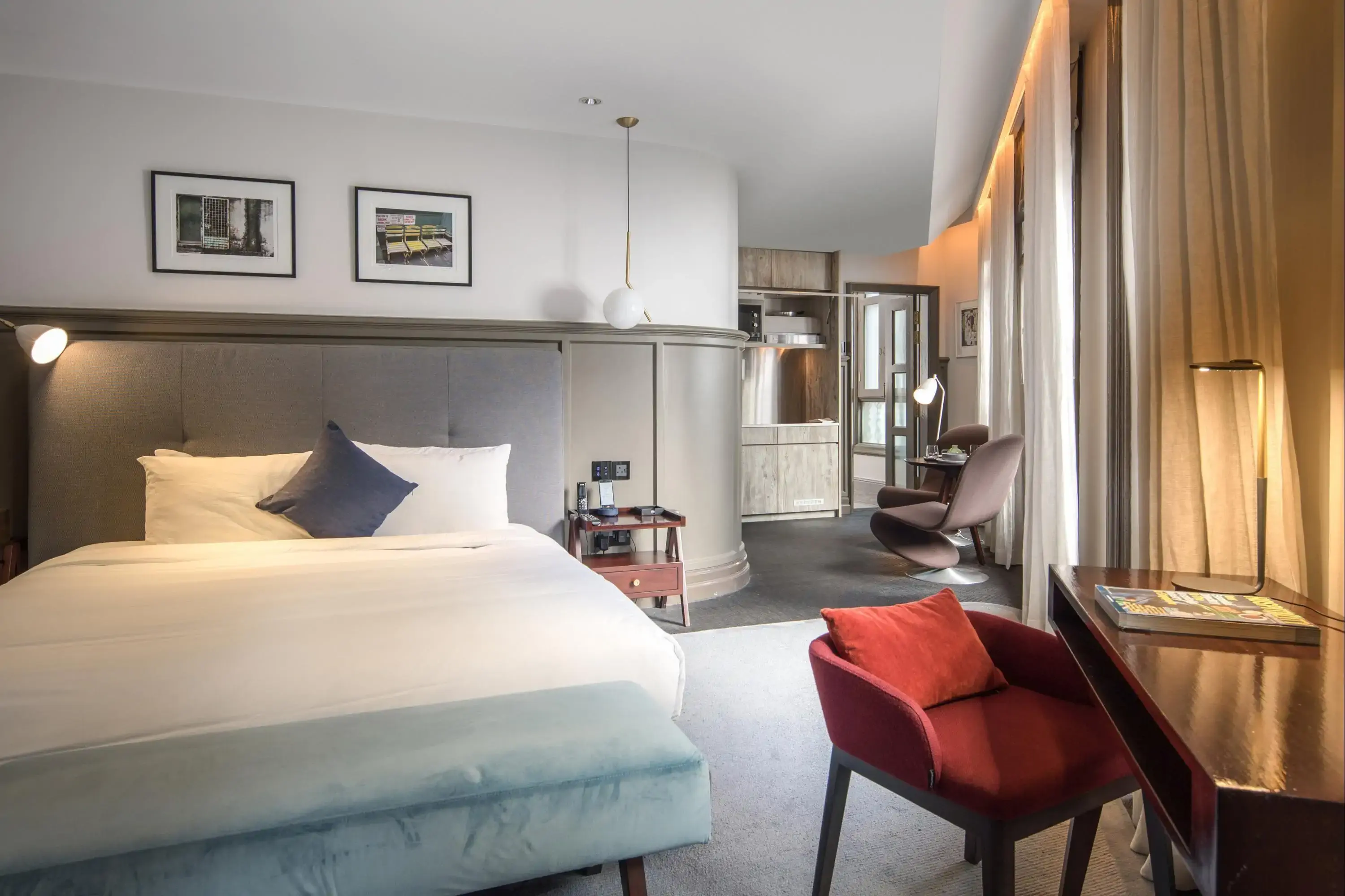 Modern cozy hotel room