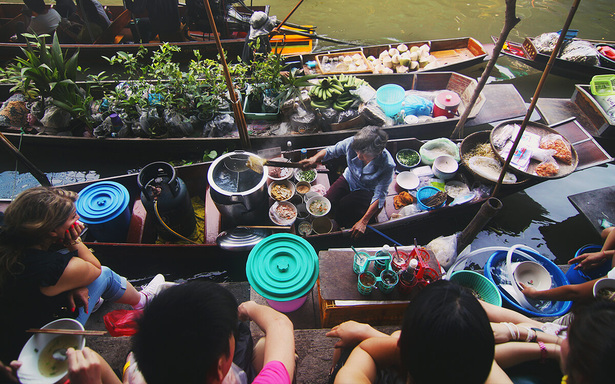 Schwimmender Markt Vietnam Mekong Delta