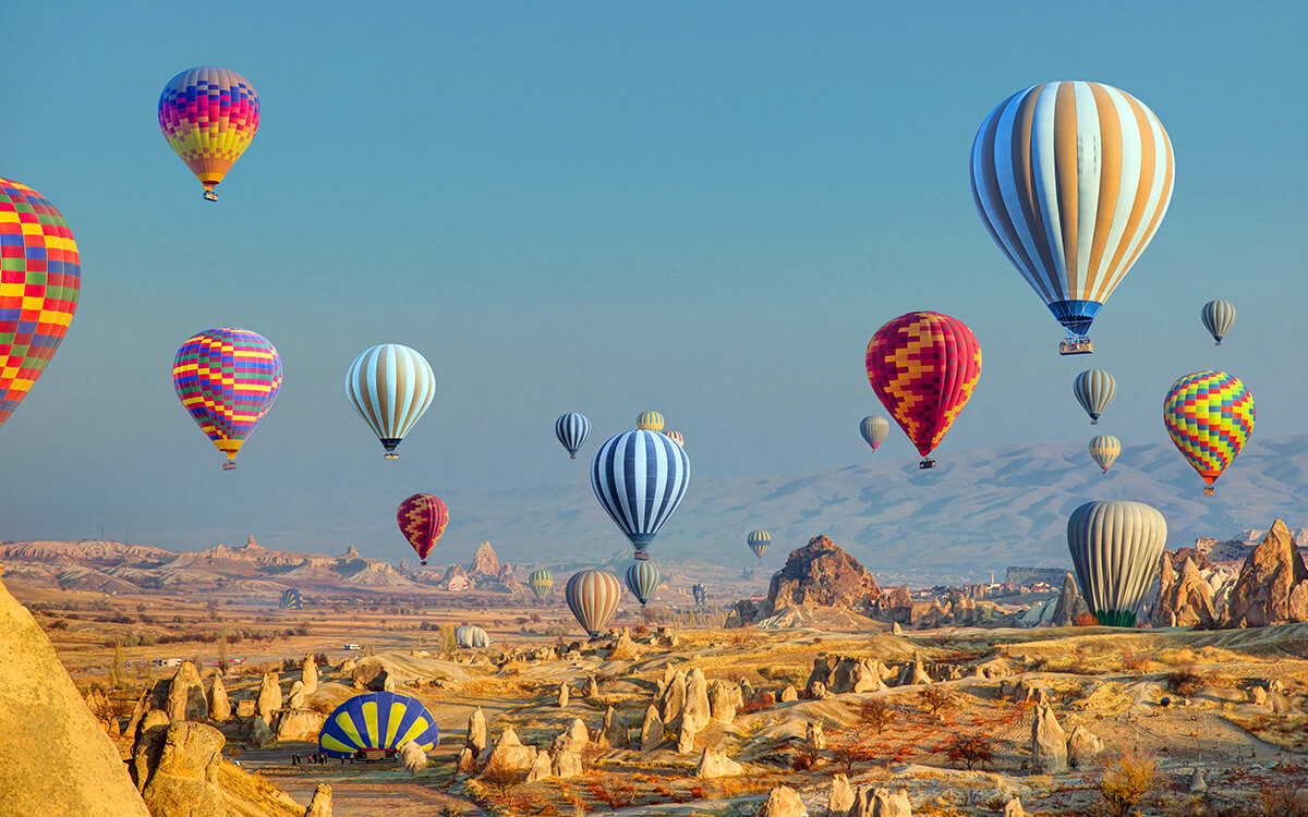 Heißluftballons in Kapadokien