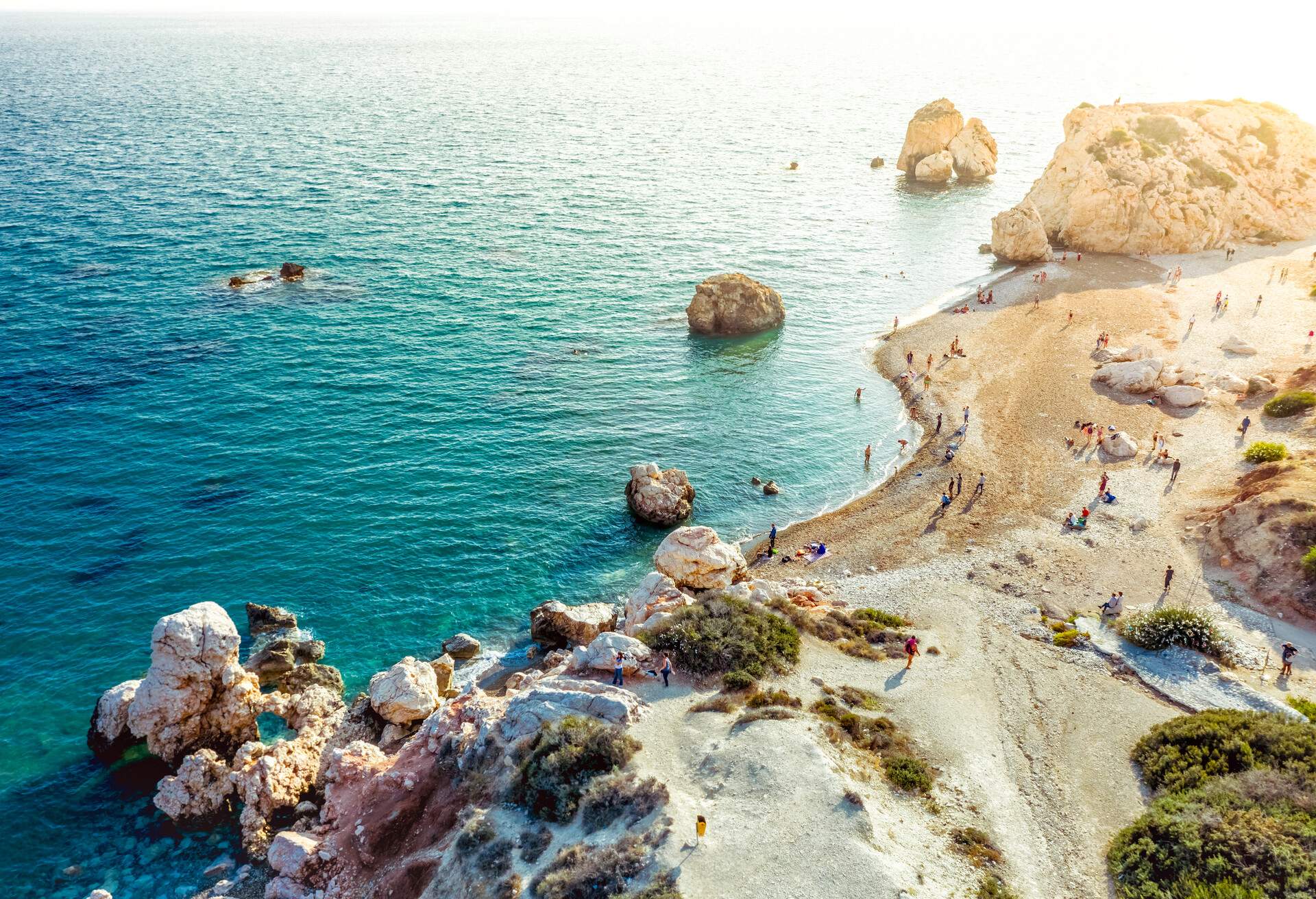 Birthplace of Aphrodite - Petra tou Romiou. Paphos District, Cyprus.