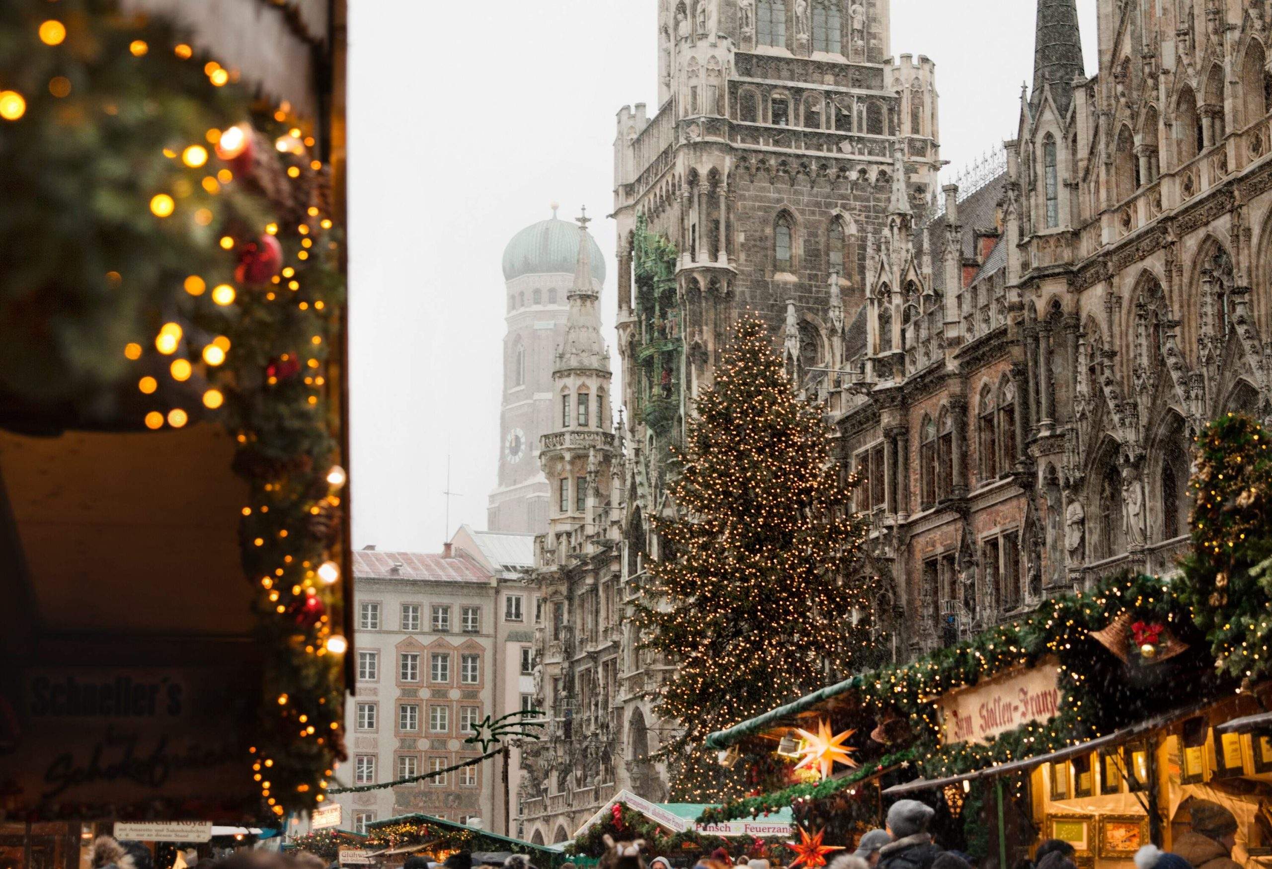 Christmas market, Marienplatz, Munich, Germany.