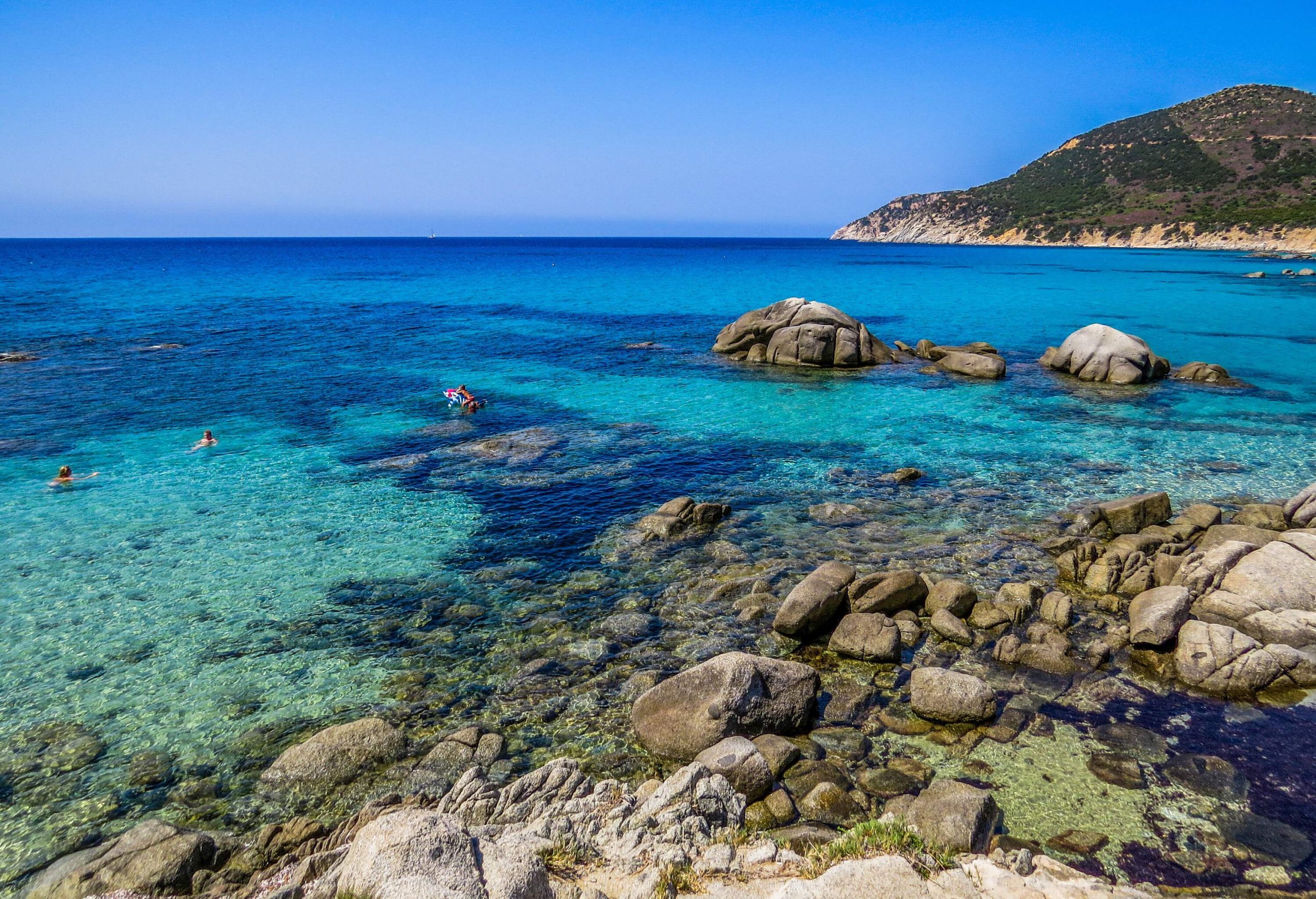 Coastal landscape in Costa Rei, southern Sardinia