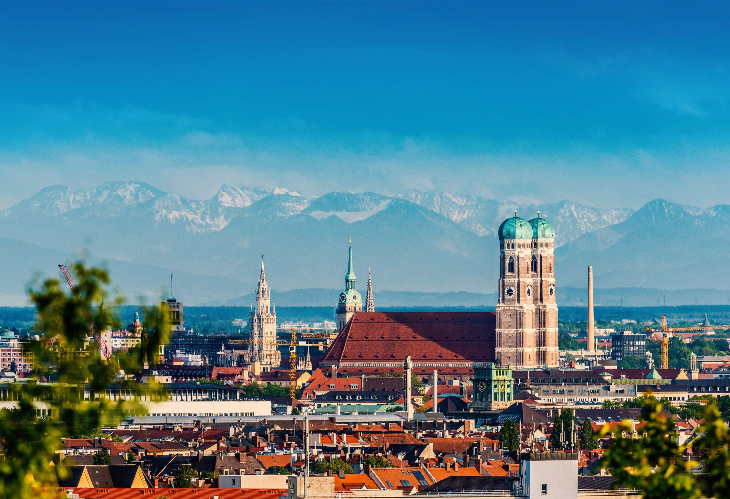 A captivating old city skyline with exotic domes and towering spires.