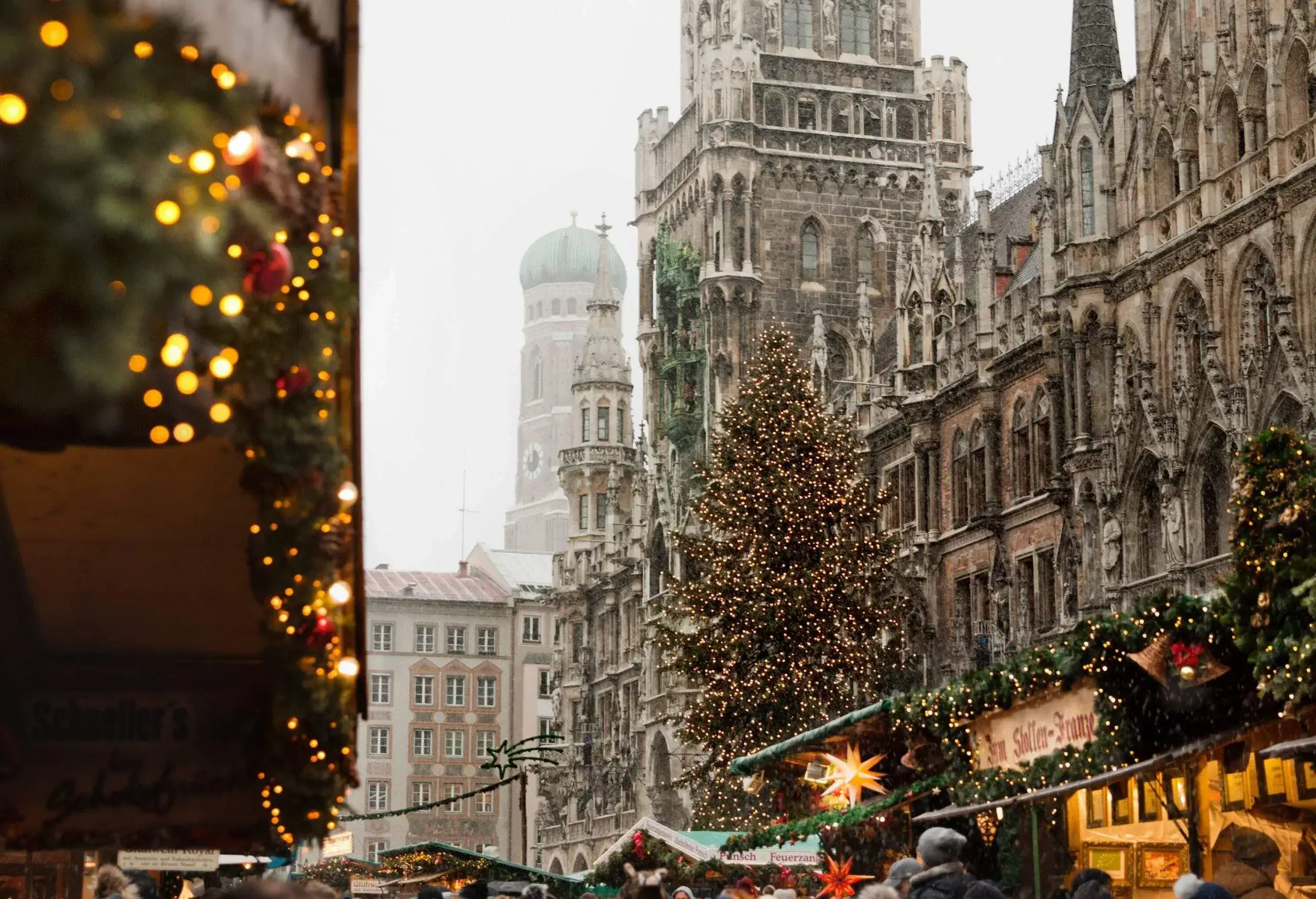 Christmas market, Marienplatz, Munich, Germany.