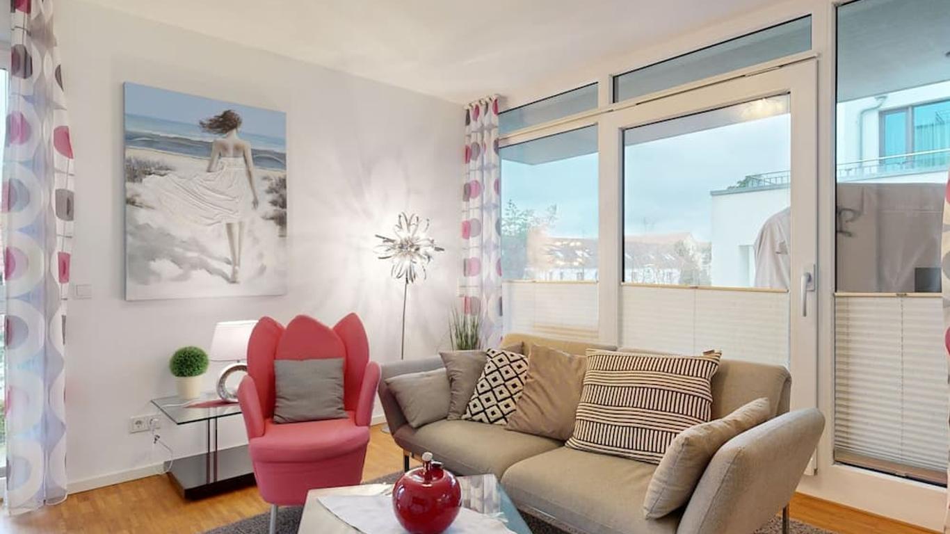 DünenResort in Binz, strandnahe und moderne FeWos mit Balkon, teilweise mit Meerblick,